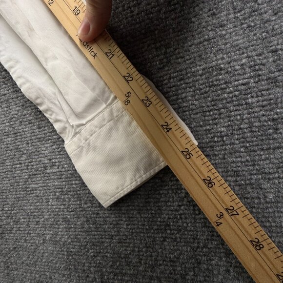 Massimo Dutti Slim Fit Size 40 (15.75) Men White Long Sleeve Button Up Shirt - Picture 16 of 16